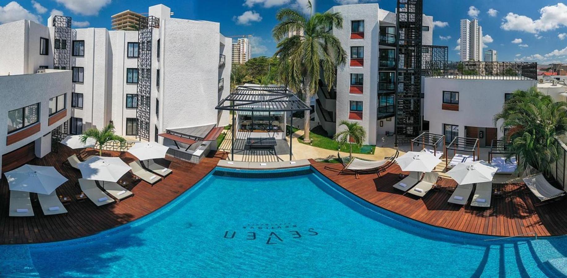 Seven Boutique Apartments Cancún Exteriör bild